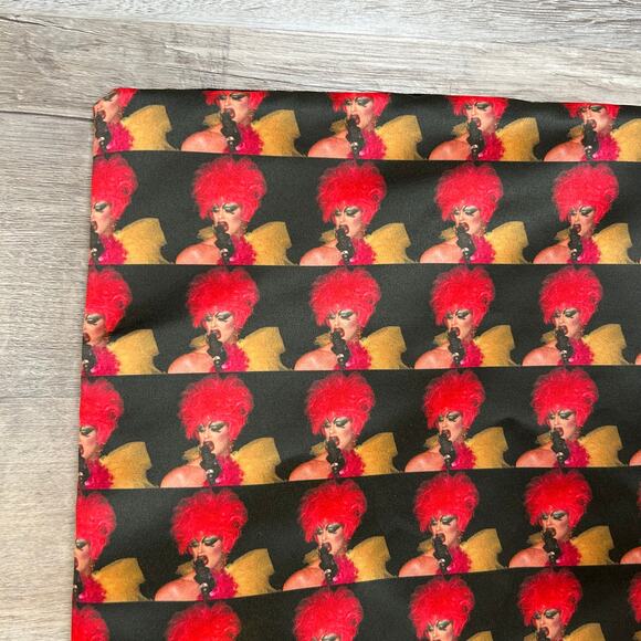 Claire Swindale Drag Queen Art Pillow Cover Red Yellow Black 23x22 - Picture 2 of 7